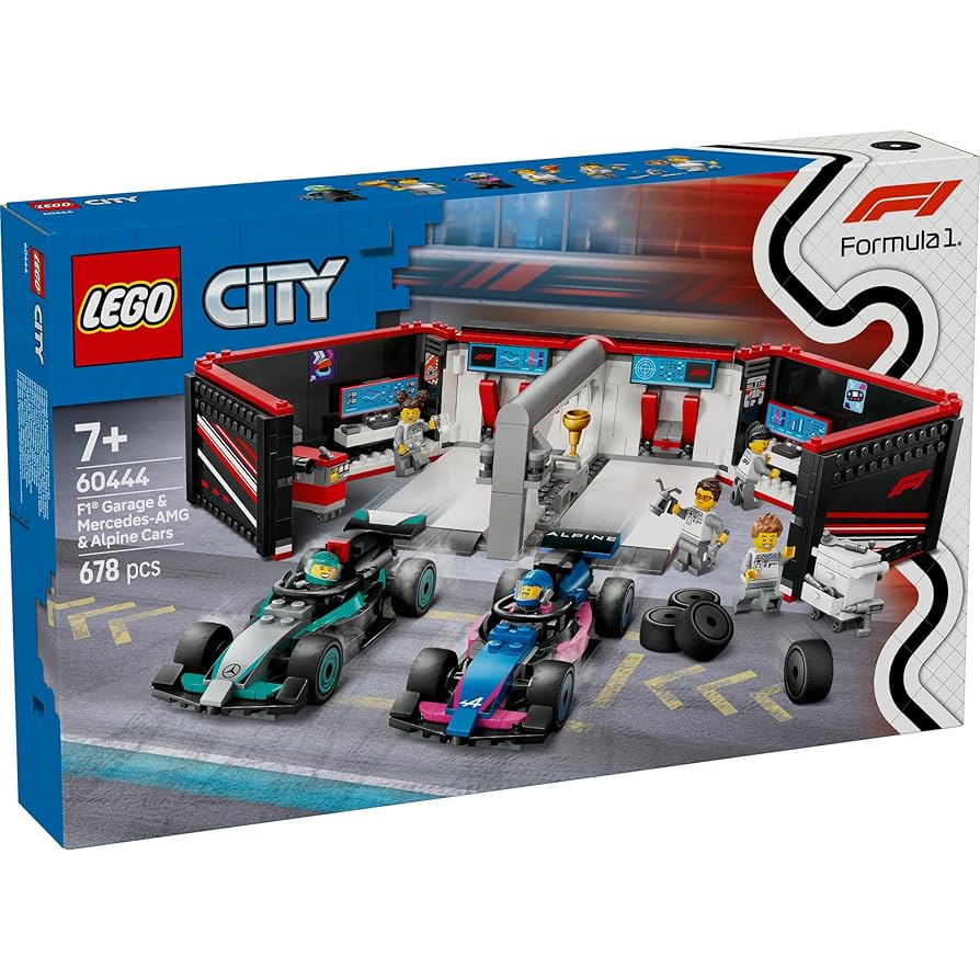 試作品 LEGO City 60444 F1 Garage & Mercedes-AMG & Alpine Cars set
